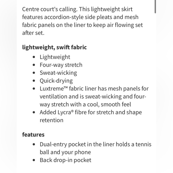 Lululemon Side-Pleat High-Rise Tennis Skirt
Charged Indigo - Picture 9 of 11